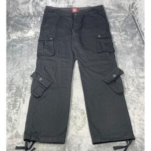 Matchstick Cargo Pants Men's XL 44x33 Black Military Tactical Pocket Utility Pan